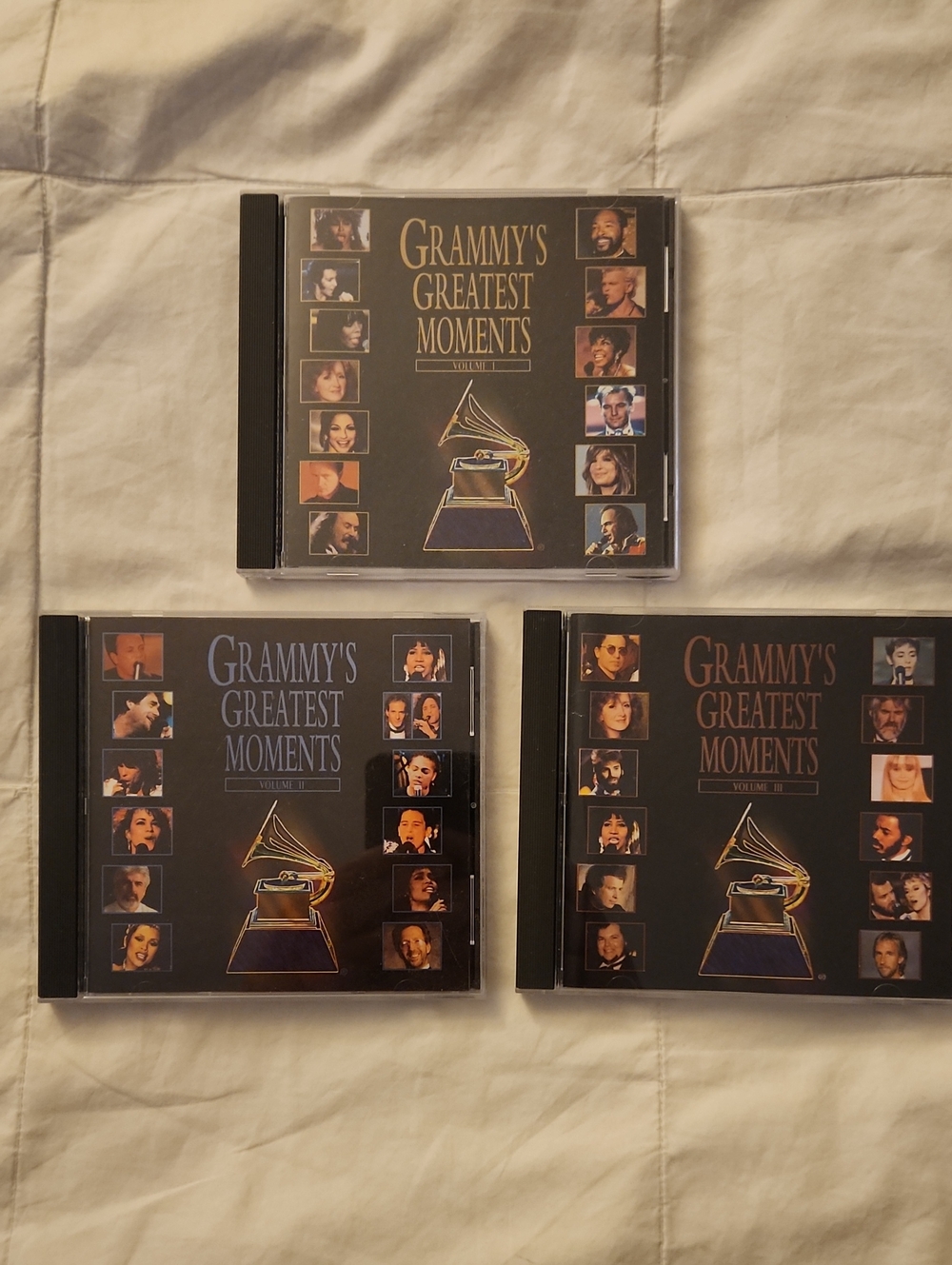 Grammy's Greatest Moments CD Collection - Black & Gold Covers (3)